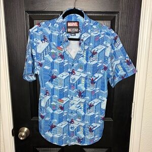 Marvel Spider-Man X-mas Cityscape RSVLTS men’s Shirt